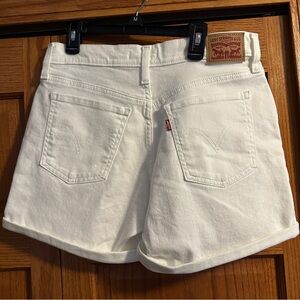 Levi's Women's White Jean Shorts